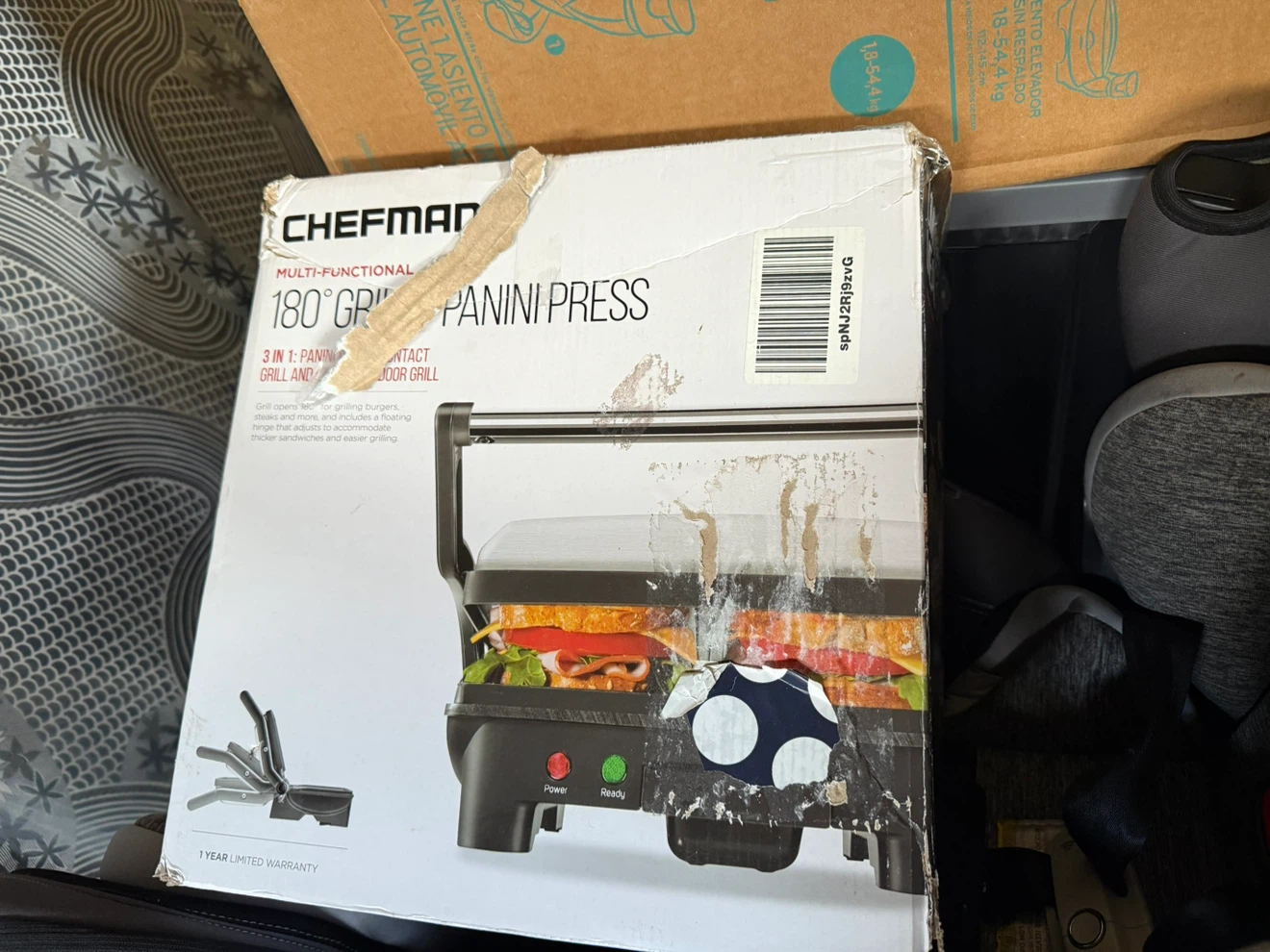CHEFMAN Multi-Functional 180° Grill Panini Press