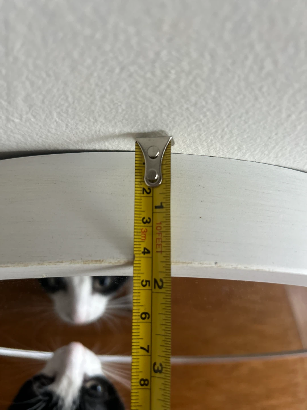 White Round Vanity Mirror - photo 5