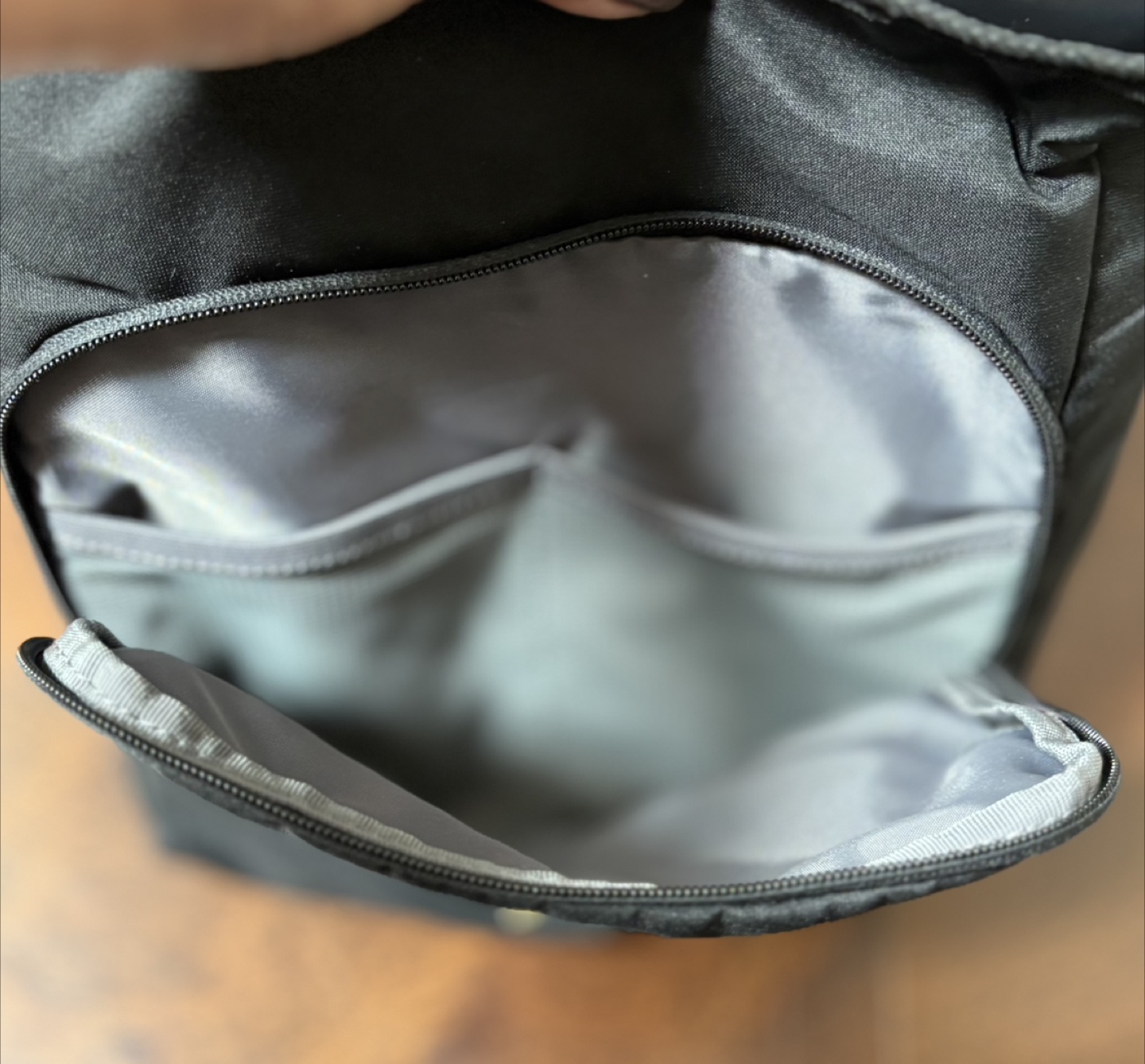 Black Crossbody Bag with Multiple Compartments - photo 4