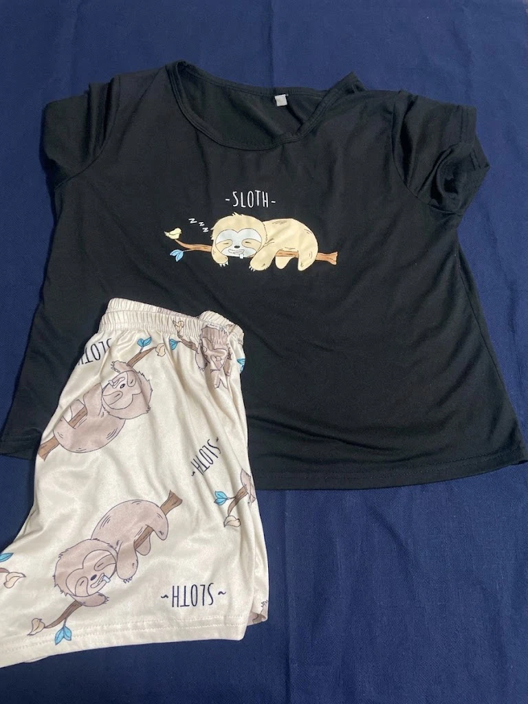 Blue 'Los Angeles 91 California' Pyjama Set - photo 2