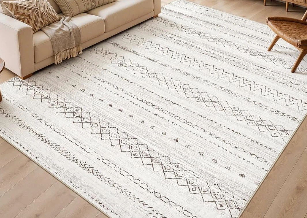 8'x10' Geometric Pattern Area Rug