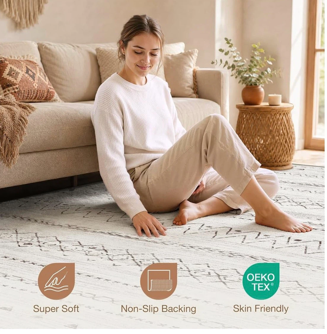 8'x10' Geometric Pattern Area Rug - photo 4