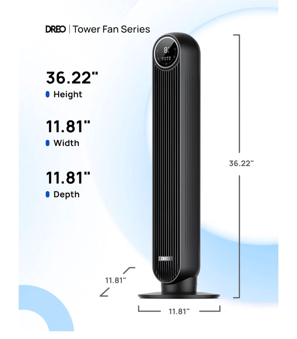 Electric Fan (Dreo Tower Fan with Remote) - photo 3