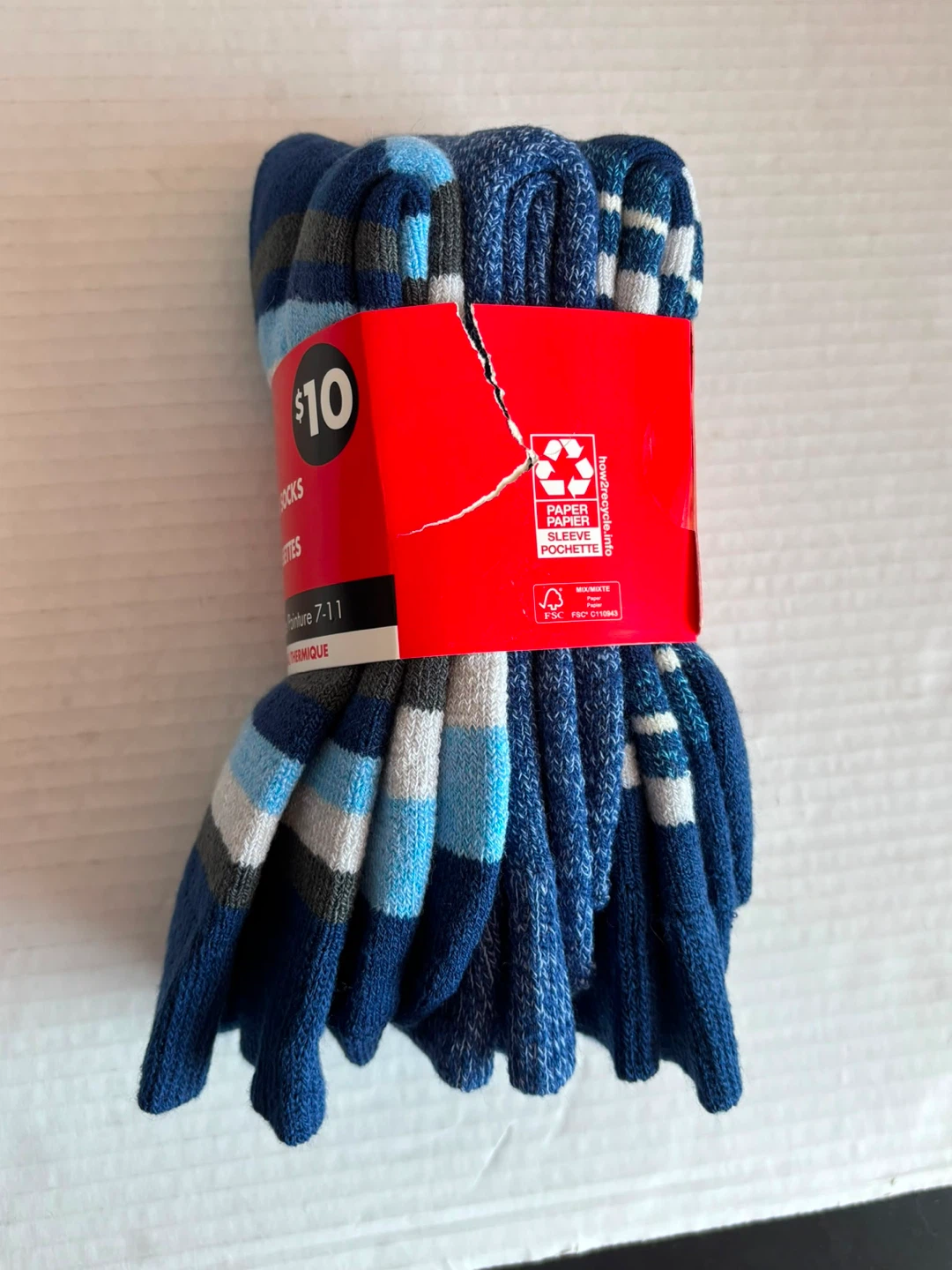 Chaussettes thermiques pour hommes - George - Tailles 7-11