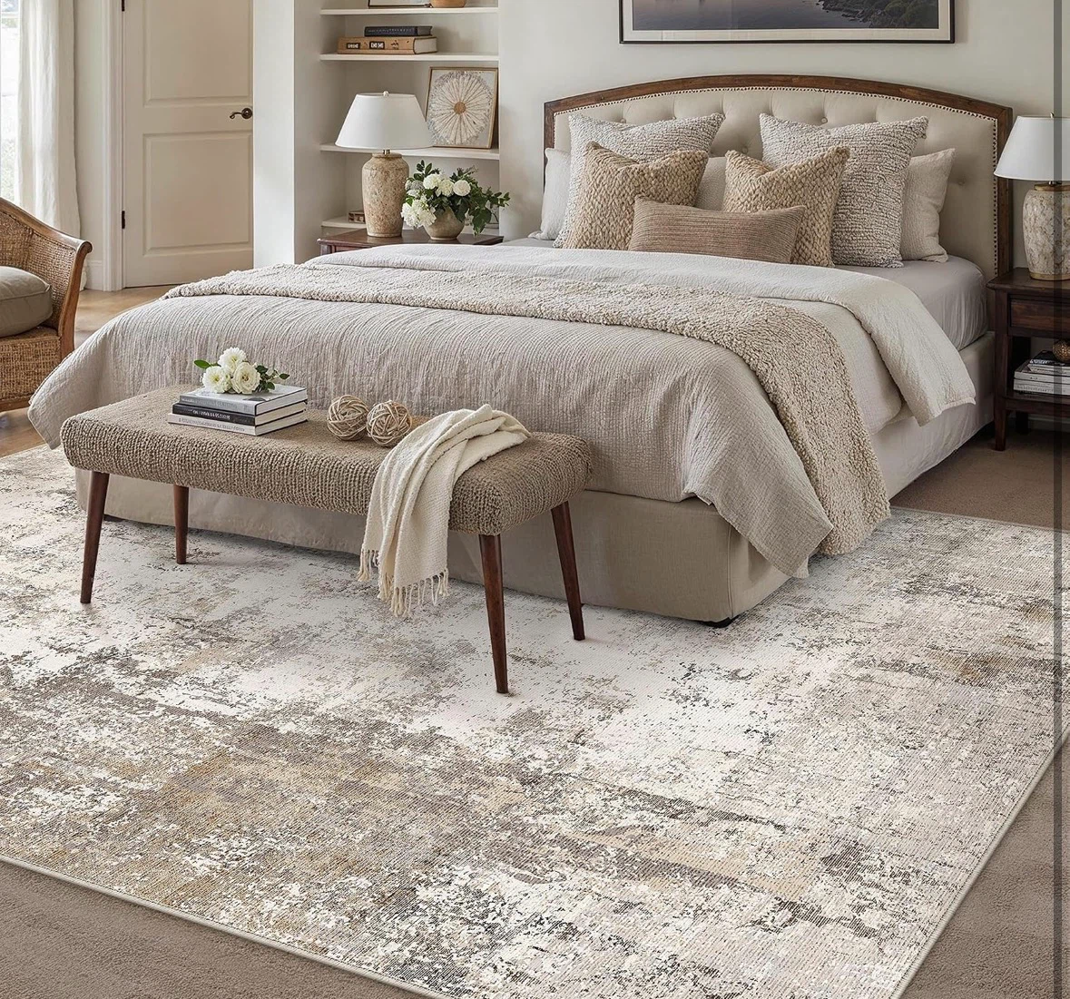 Abstract Area Rug 8 x 10 ft - photo 2