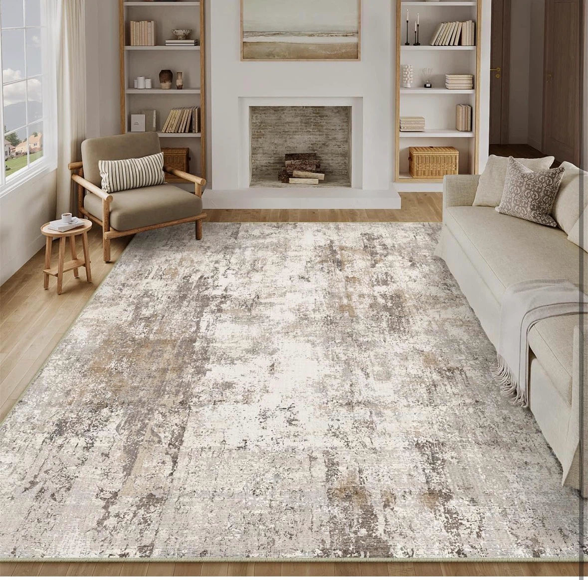 Abstract Area Rug 8 x 10 ft - photo 5