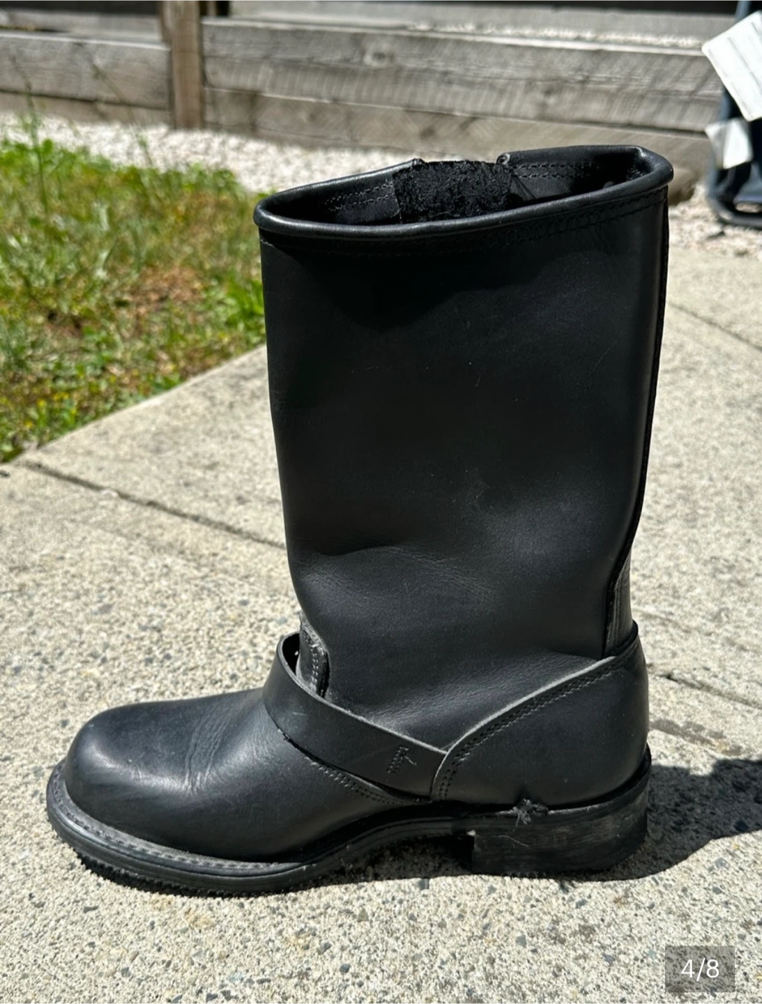 Harley-Davidson Black Leather Motorcycle Boots - photo 4