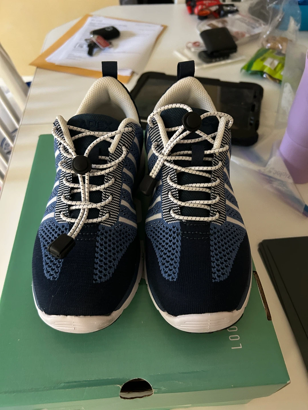 Ryka Women's X-Wide Navy/Blue Knit Lace Up Shoes - photo 2