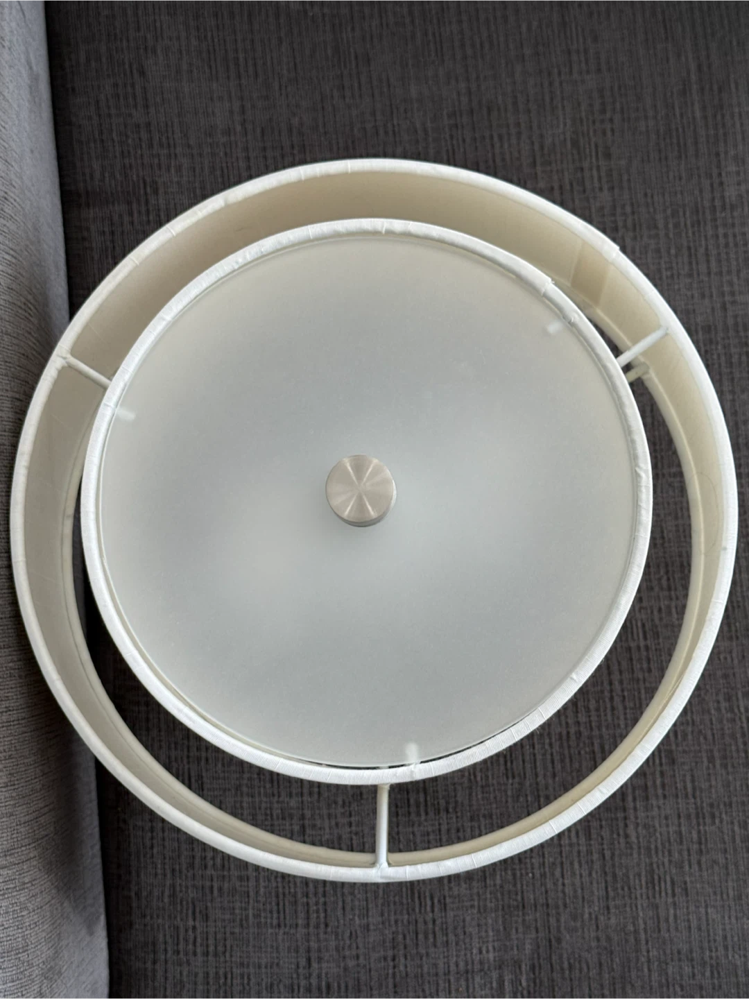 Modern Elegant Linen Ceiling Light - photo 3