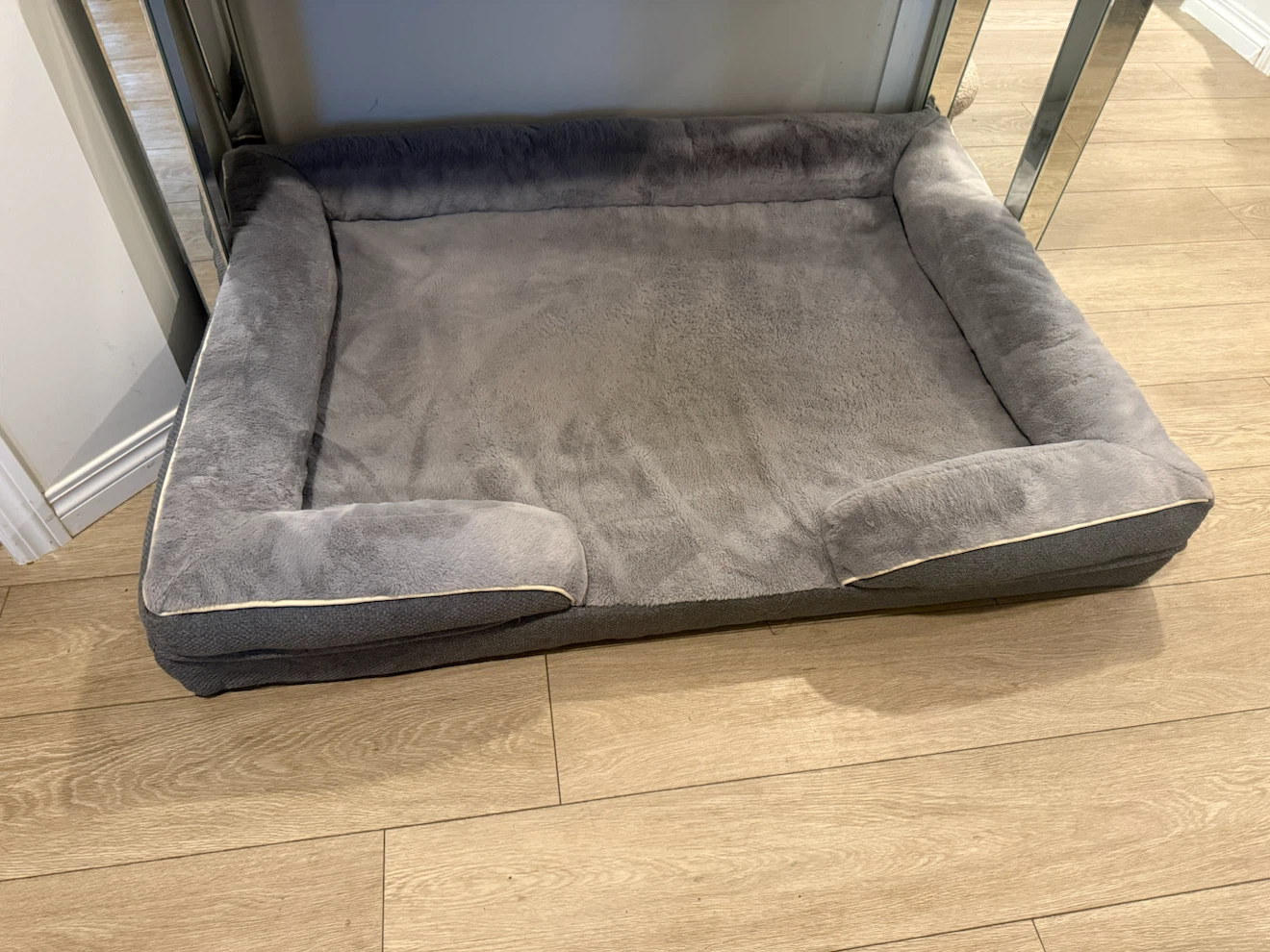 X Large Grey Orthopaedic Dog Bed