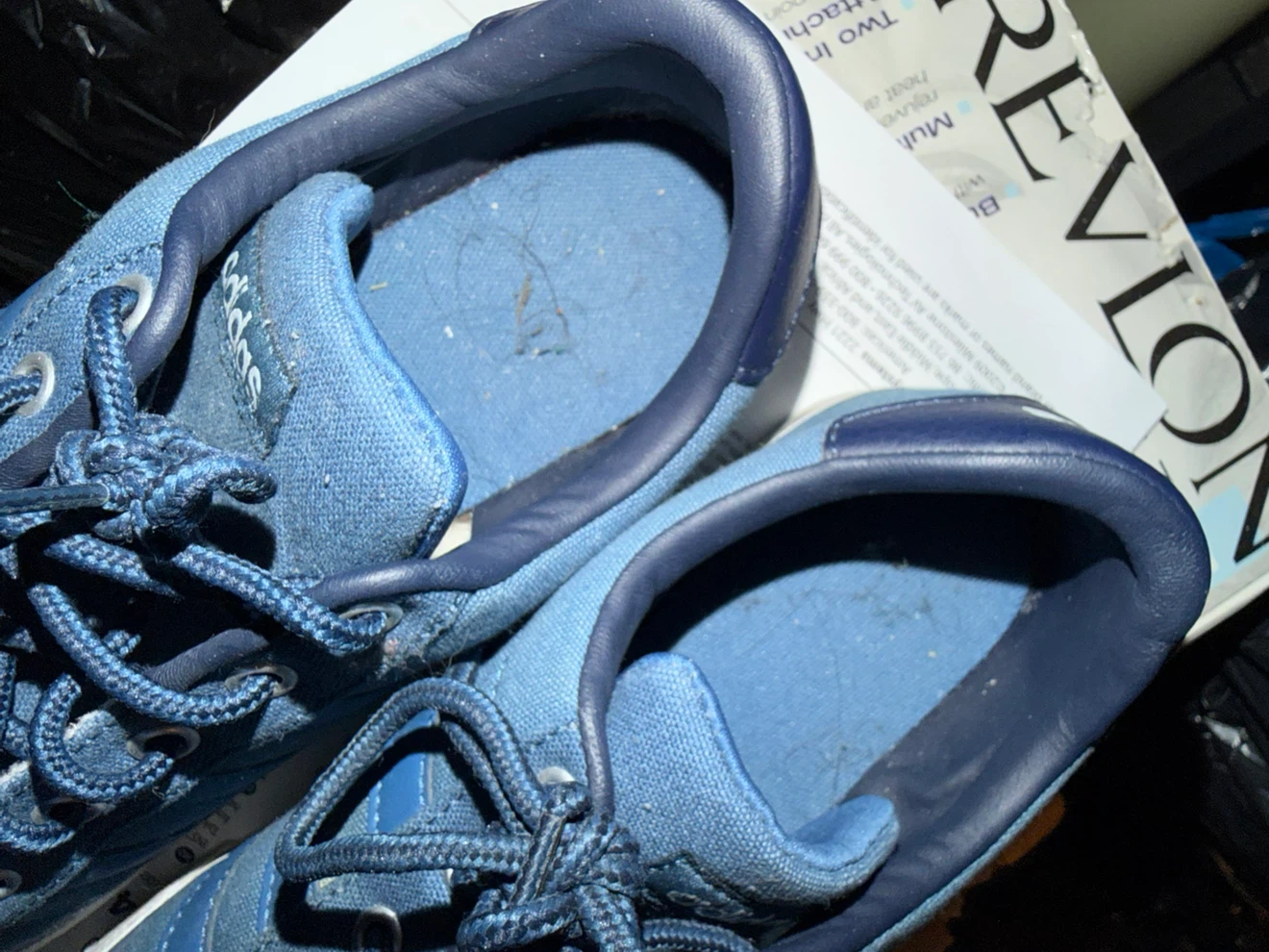 Adidas Men's Blue Canvas Sneakers - photo 2