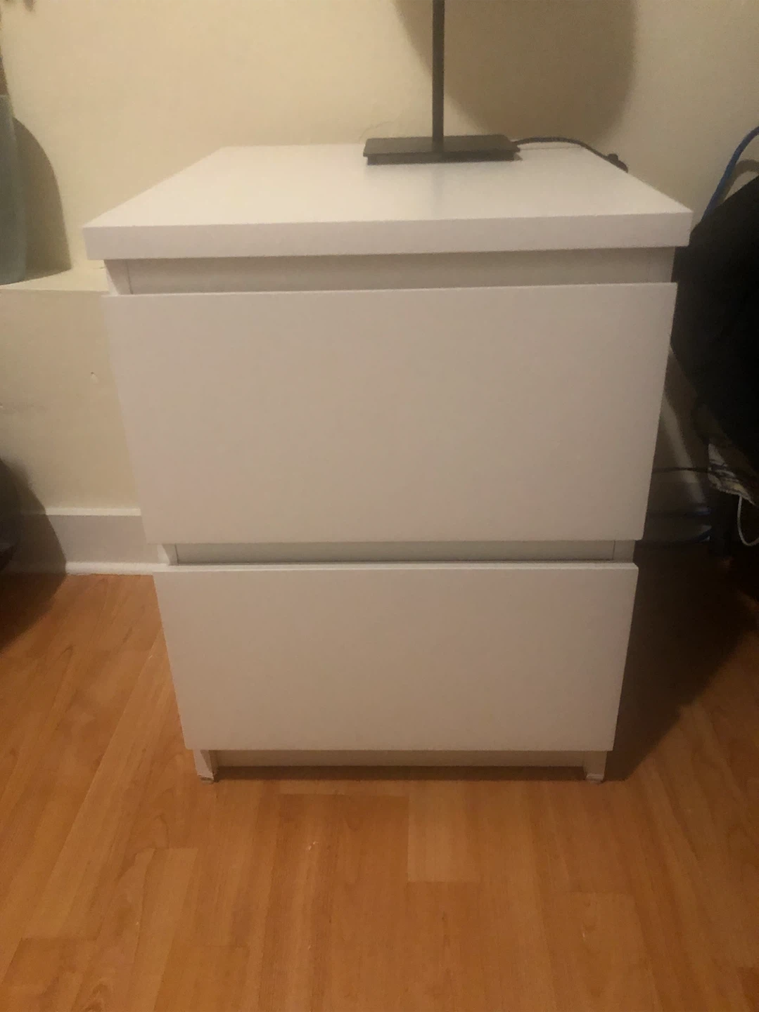IKEA STORKLINTA Nightstand 2 drawer