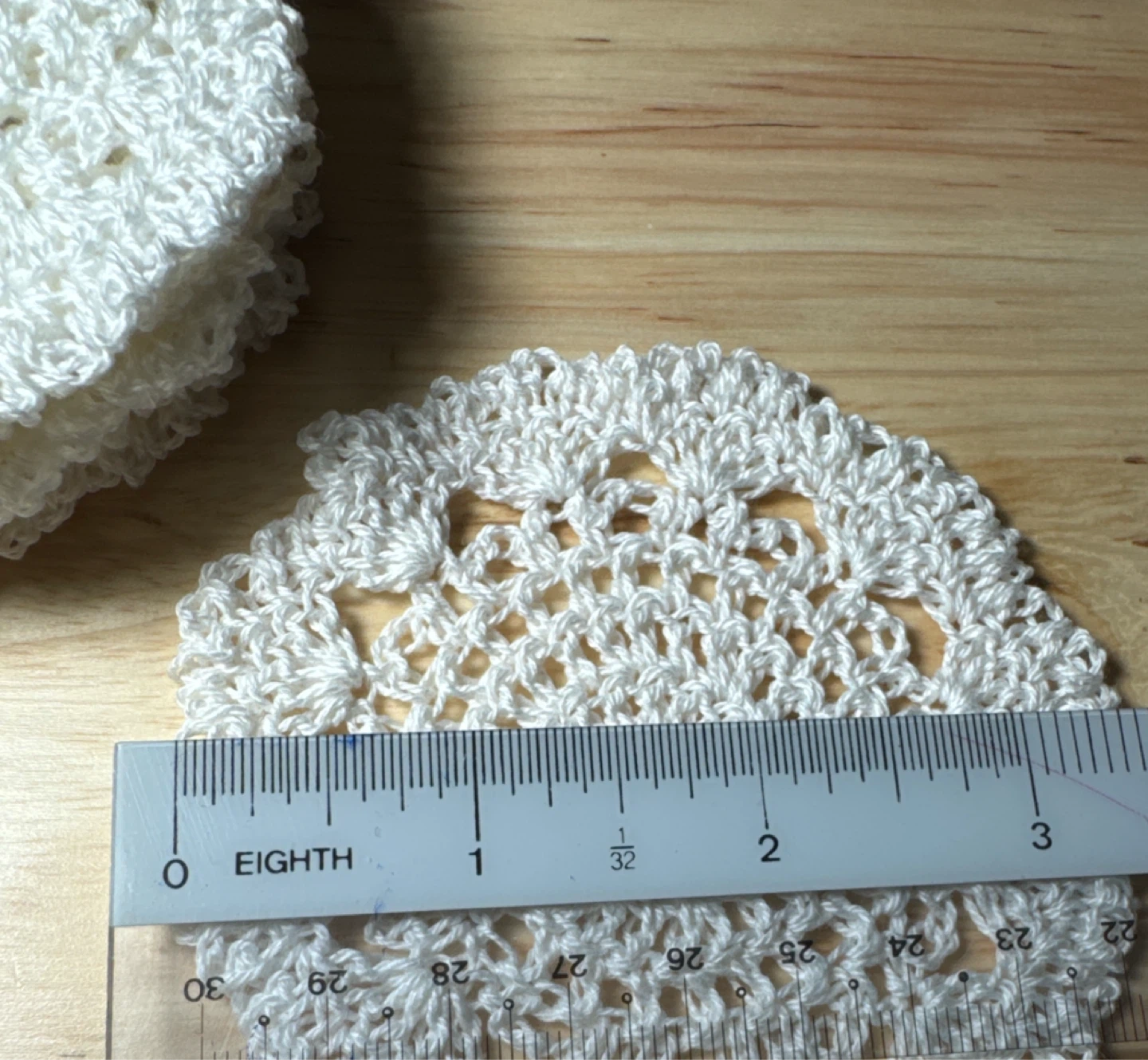Set of 8 (Brand New) White Crochet Doilies - photo 4