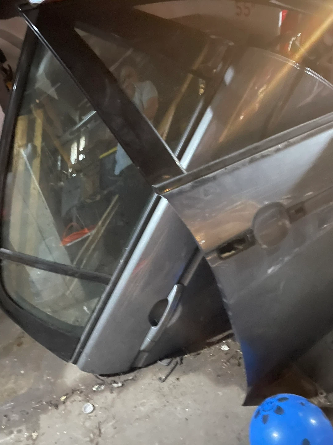 Gray Car Door