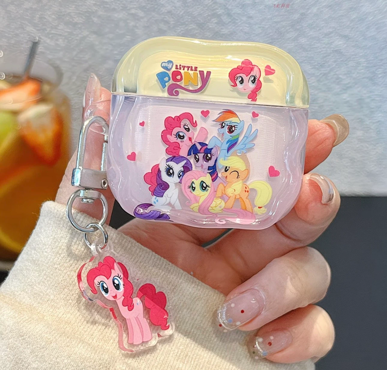 Cute Cartoon Character Earbud Case with Keychain - photo 5