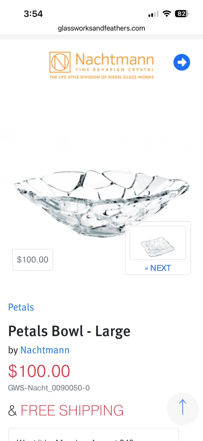 Nachtmann Petals Crystal Bowl Large - photo 5