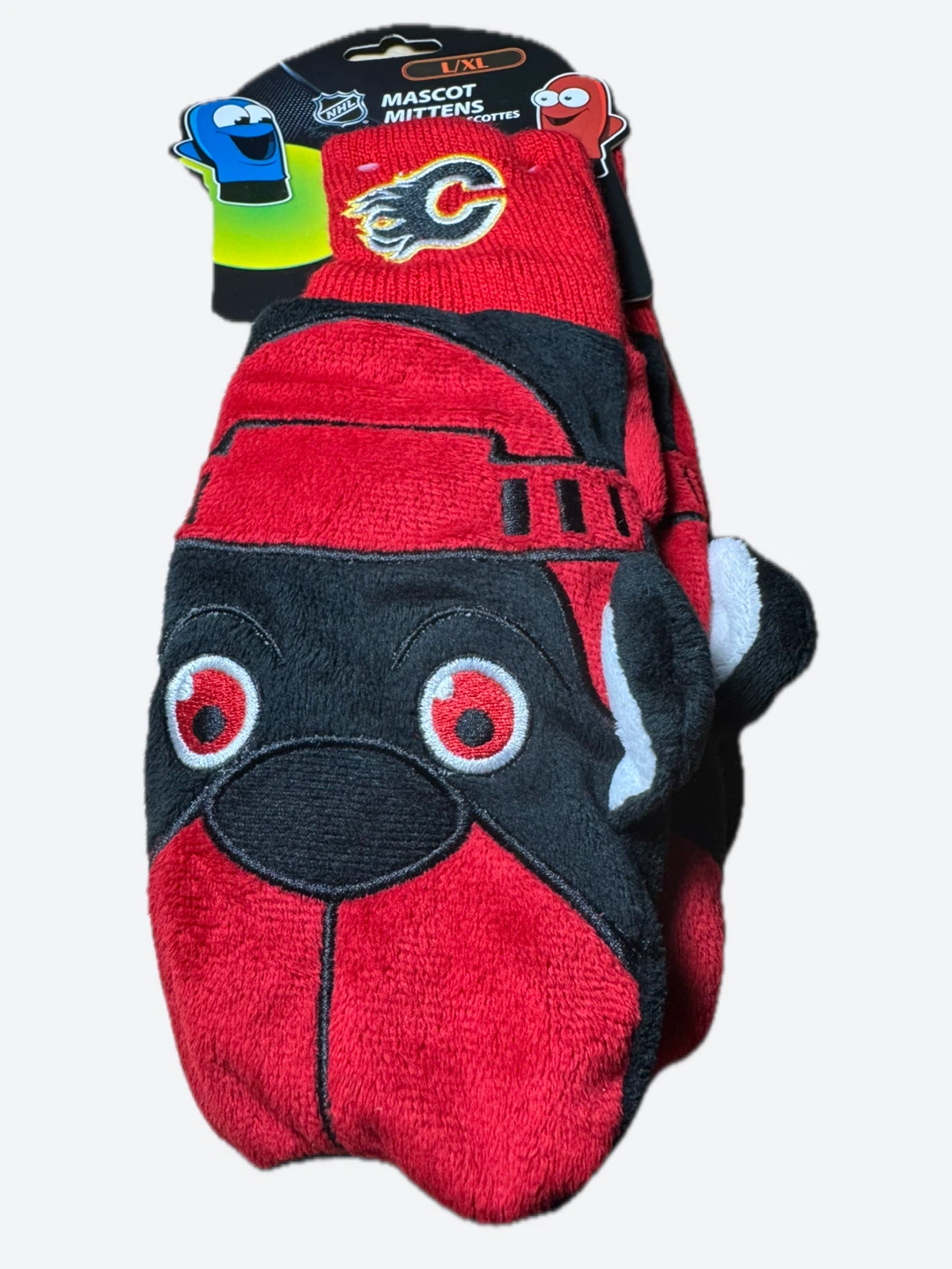 NEW Calgary Flames Adult Size Mascot Mittens L/XL