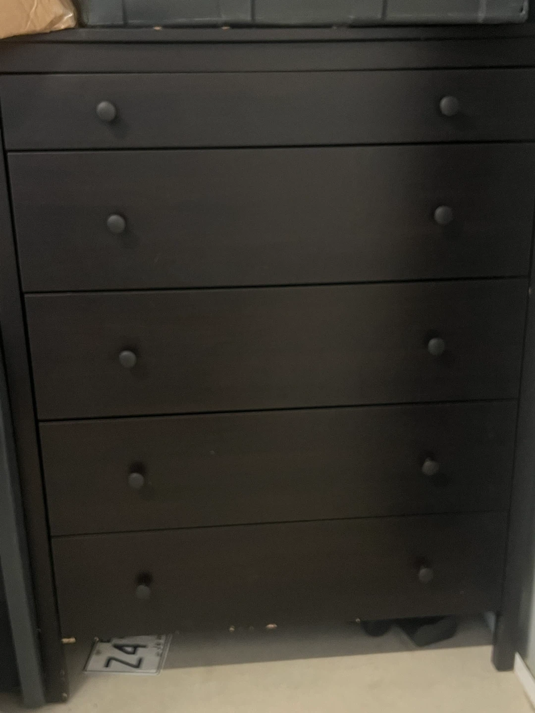 Dark Brown 5-Drawer Dresser