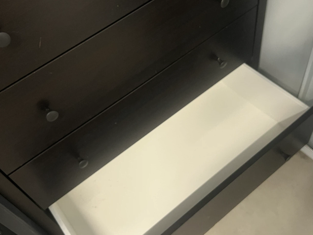 Dark Brown 5-Drawer Dresser - photo 4