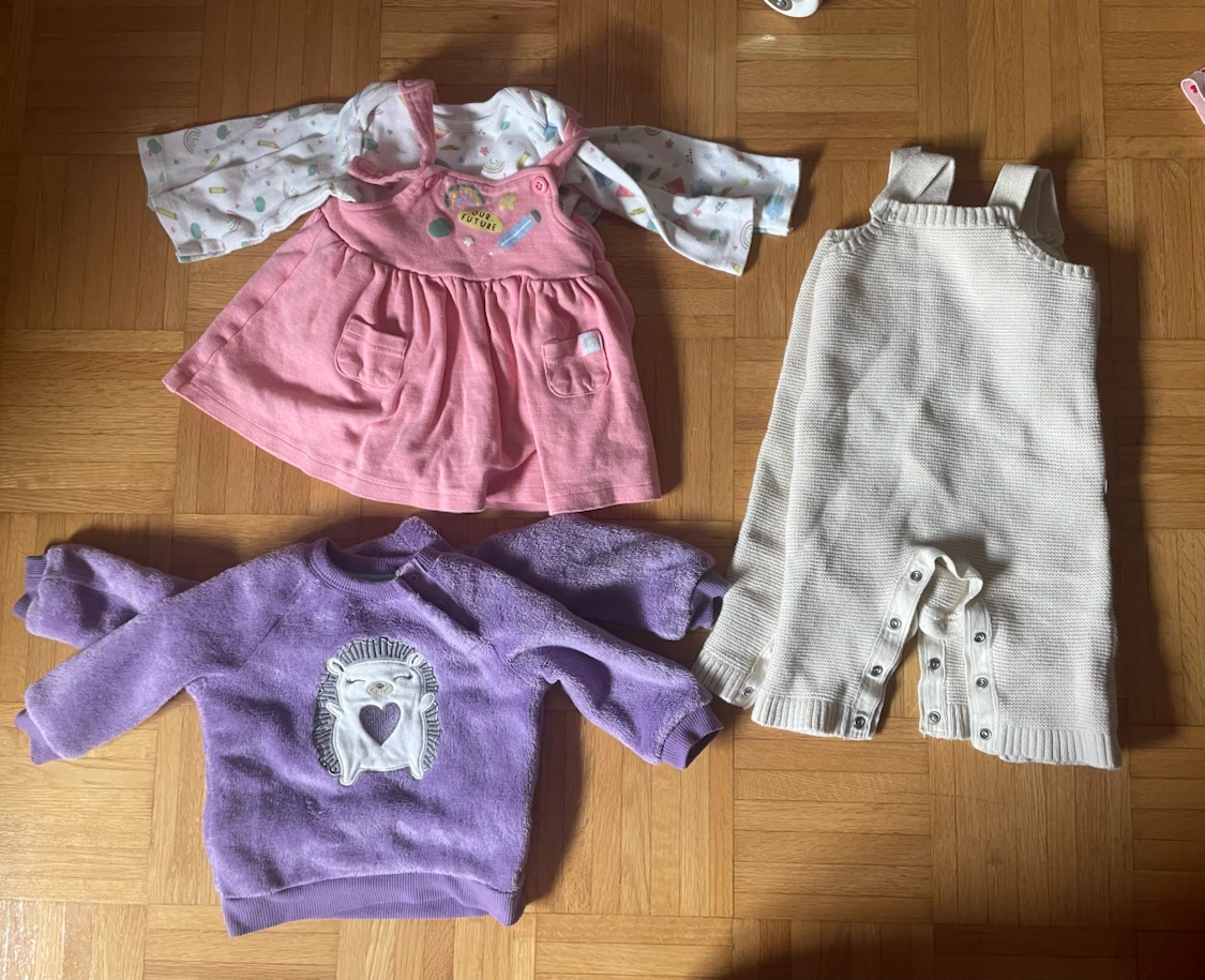 Twin girl Baby Clothes Bundle 3-6m - photo 3