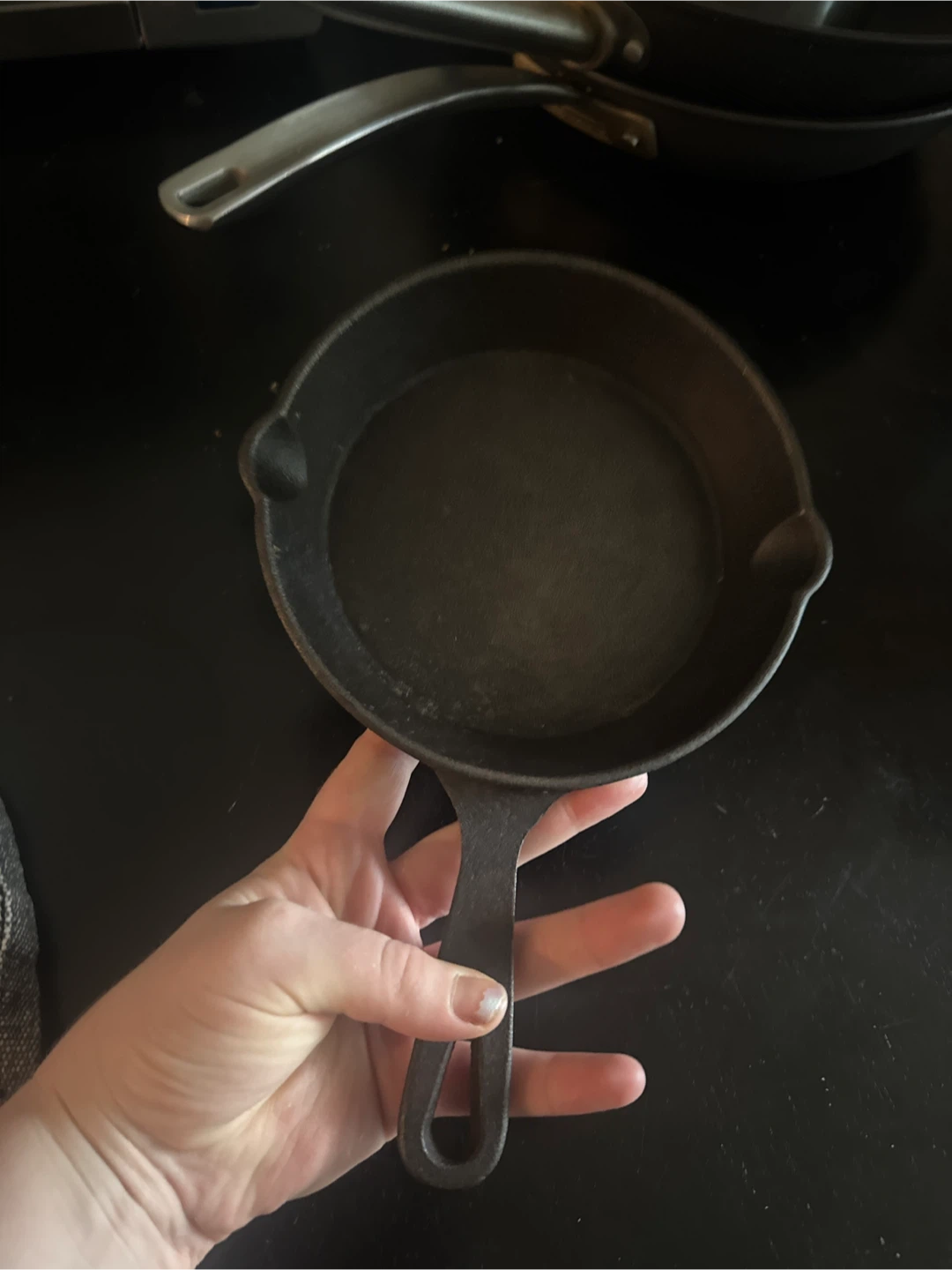 Small Cast Iron Frying Pan - photo 2