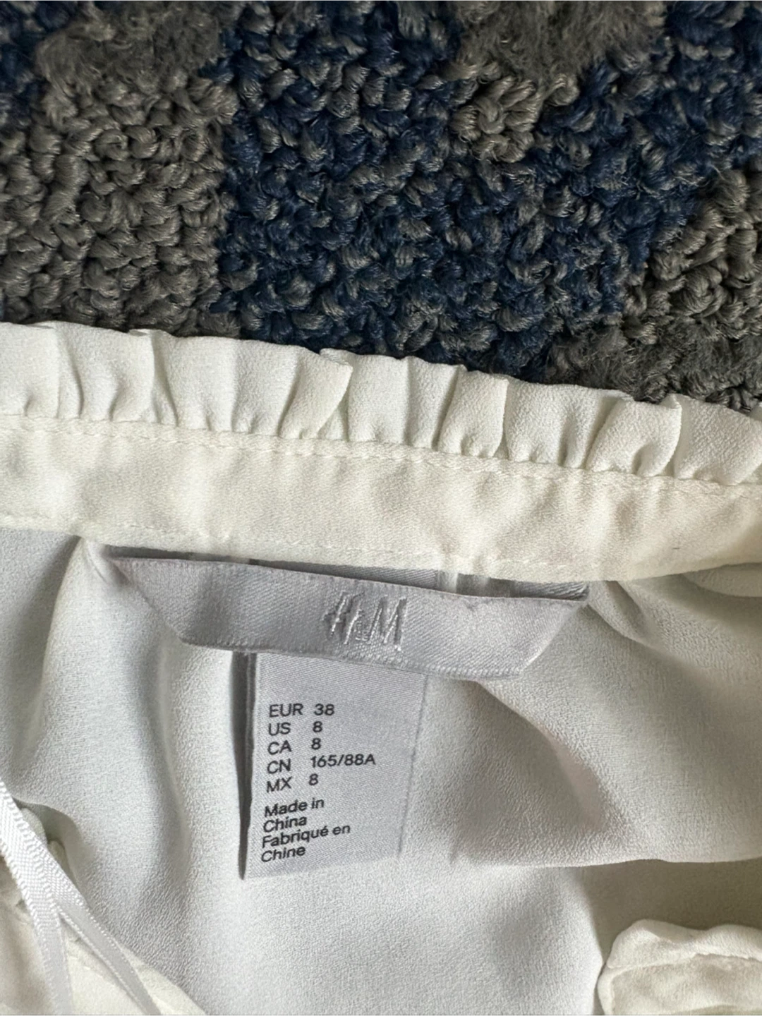 H&M Off-White Blouse - Size 8 - photo 2