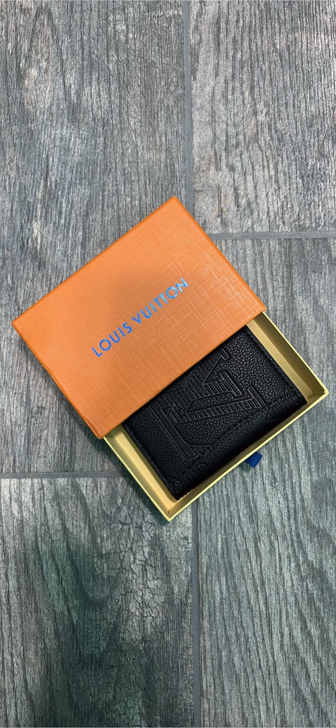 Designer Black Card Holder with Box - photo 2