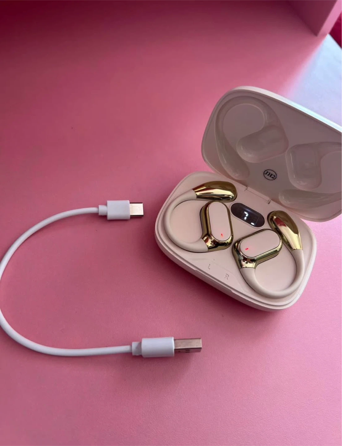 Wireless Open-Ear Bluetooth Earbuds + Charging Case