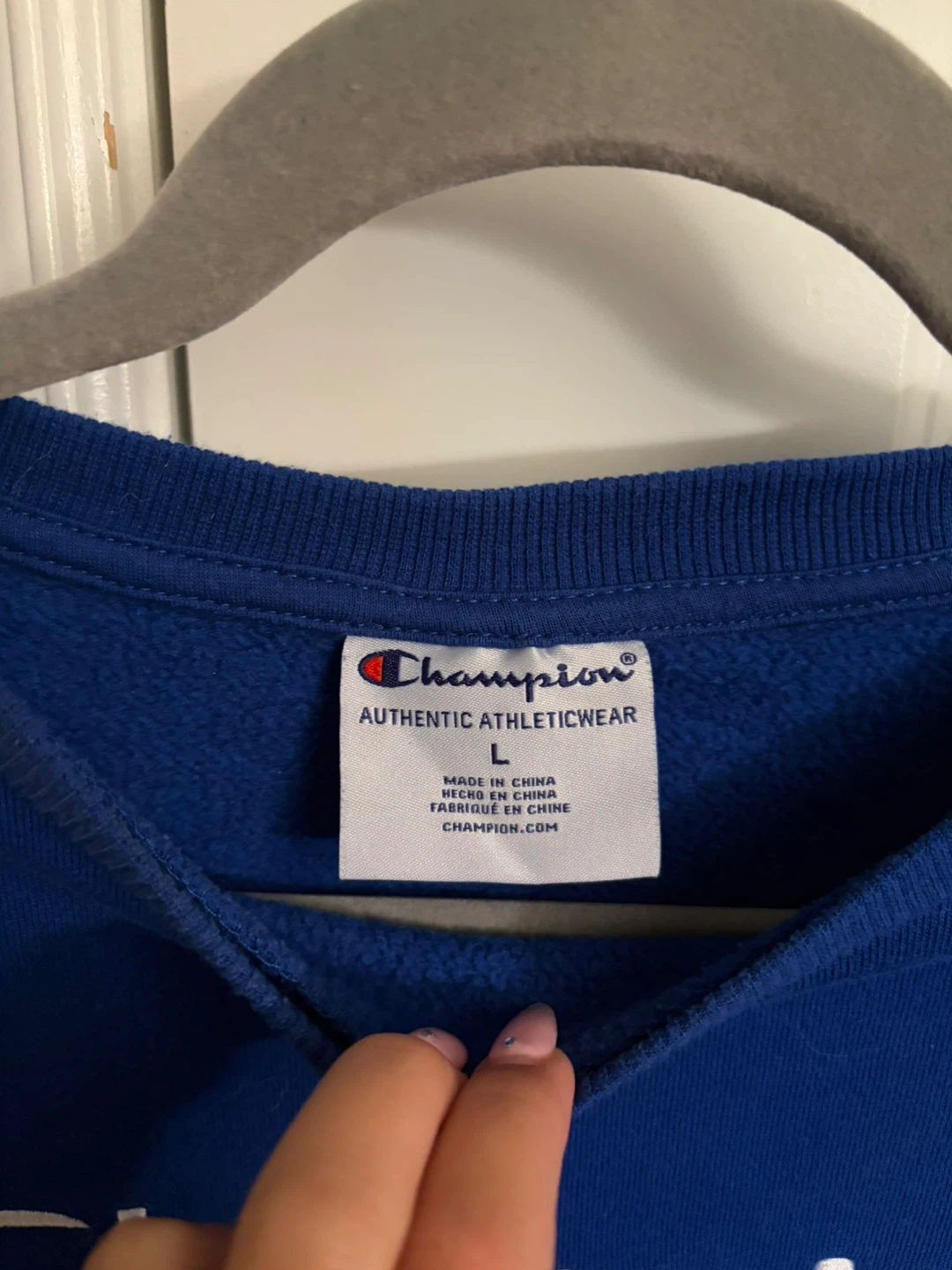 Champion Crewneck Sweatshirt in Royal Blue - photo 3