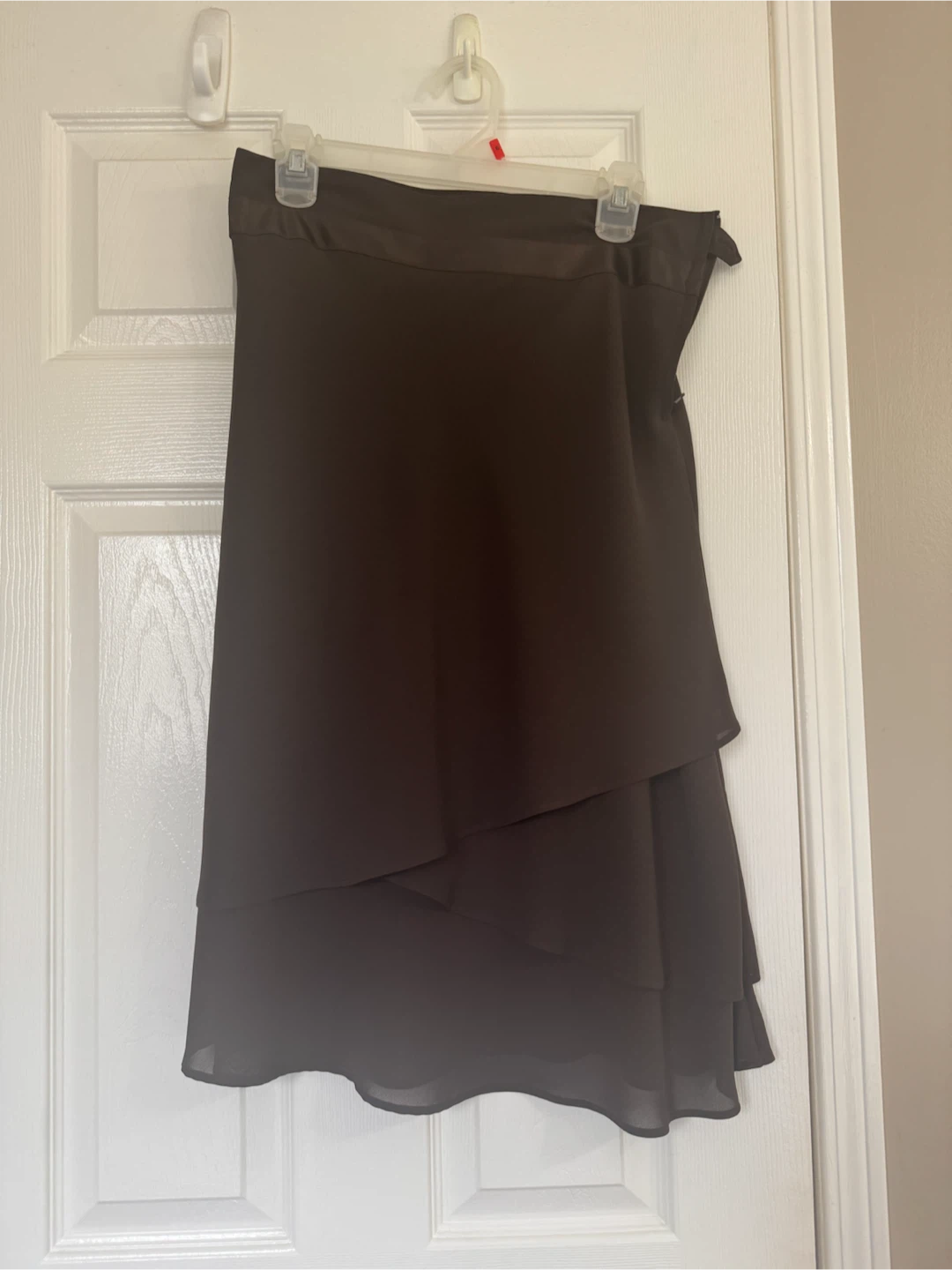 Brown tiered skirt size 6