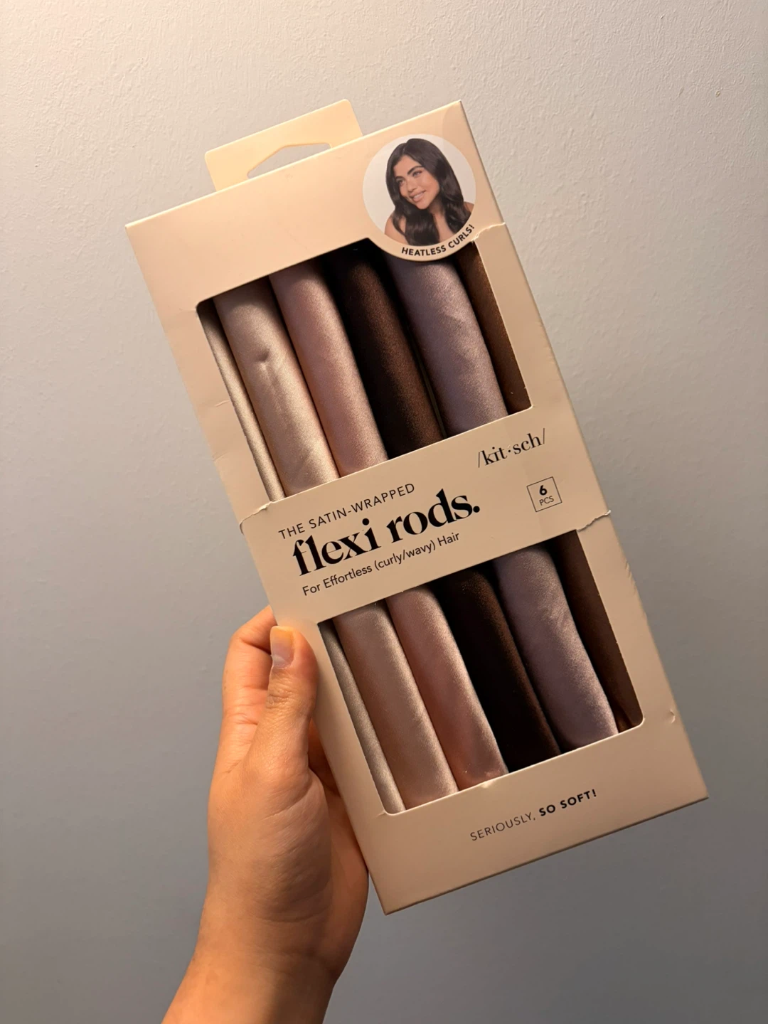 Overnight Curls Satin Flexi Rods - 6 Pack
