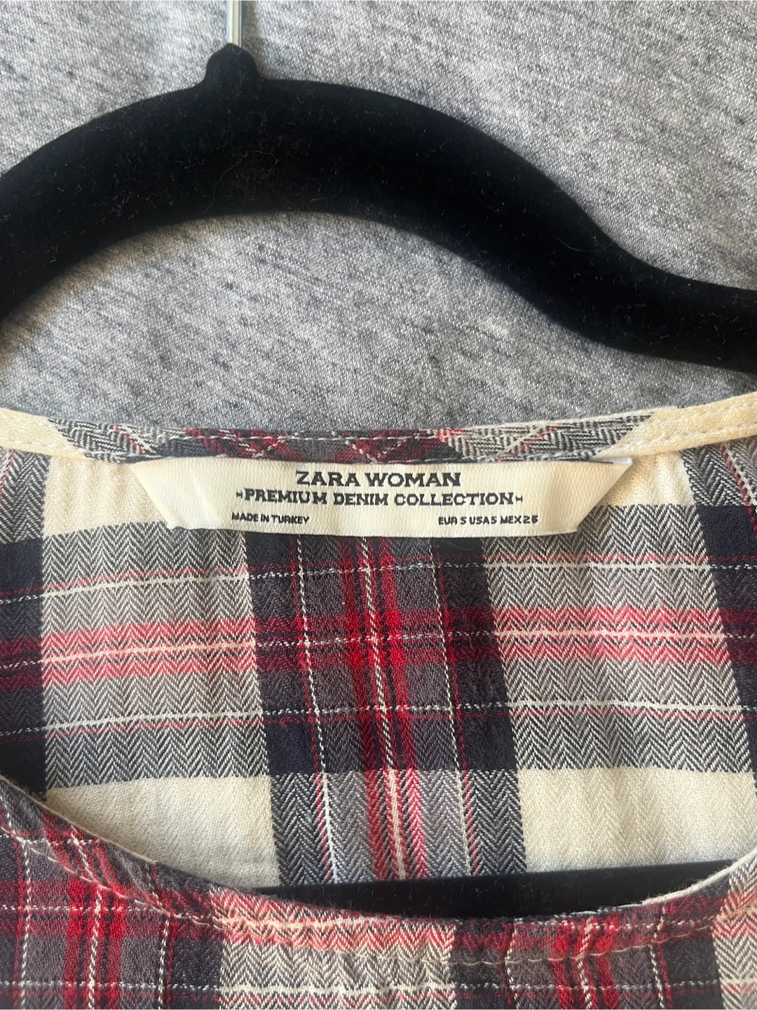 Zara Woman Plaid Shirt M - photo 4