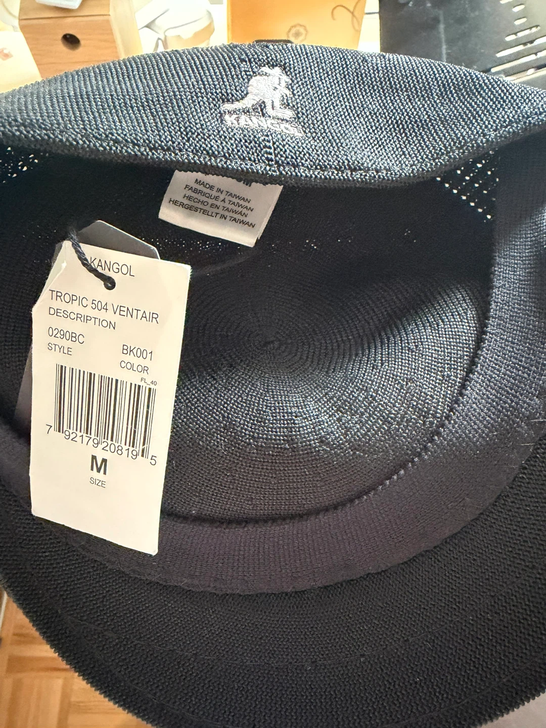 Kangol Tropic 504 Ventair Hat - Black - Size M - photo 2