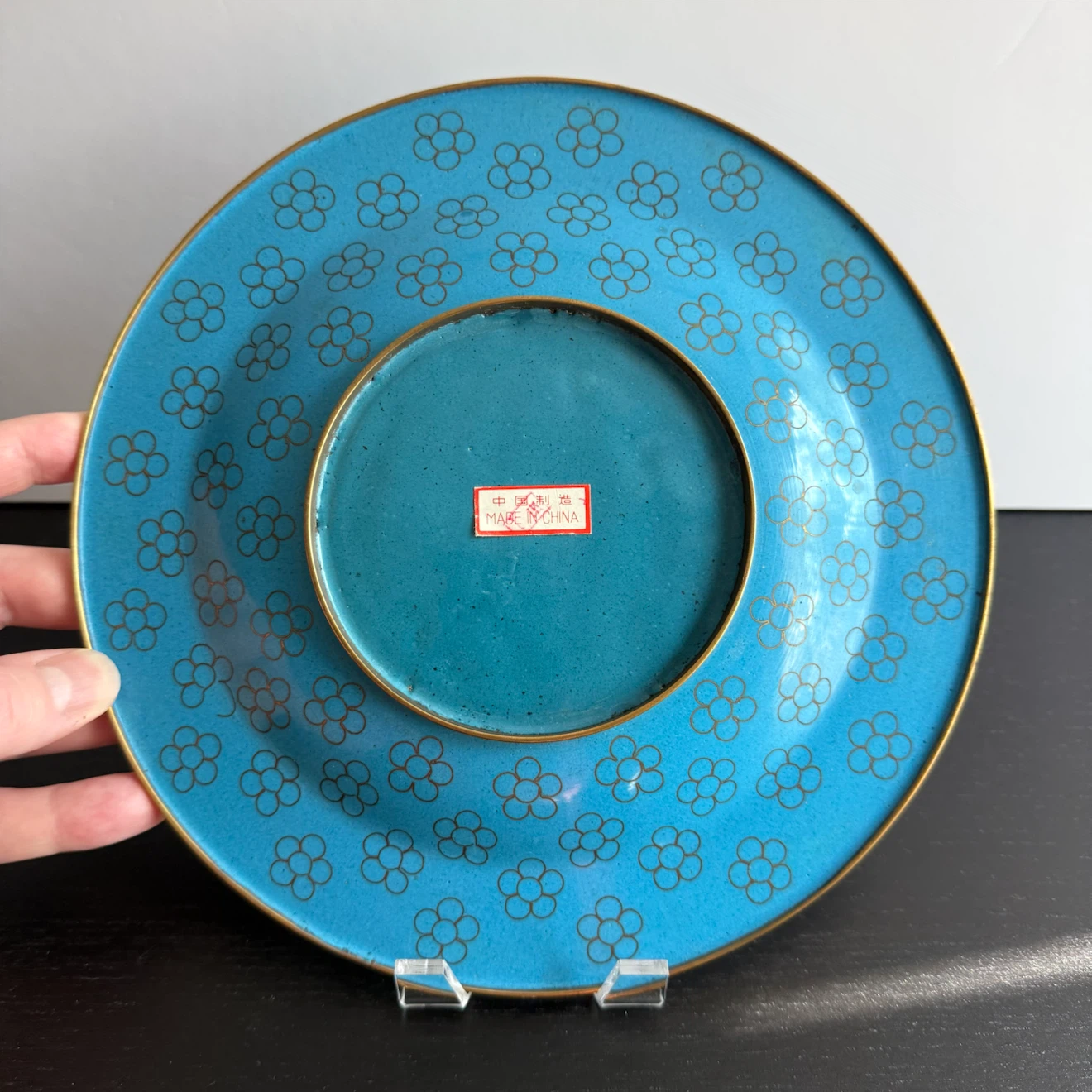 Exceptionally detailed vintage cloisonné plate - photo 3