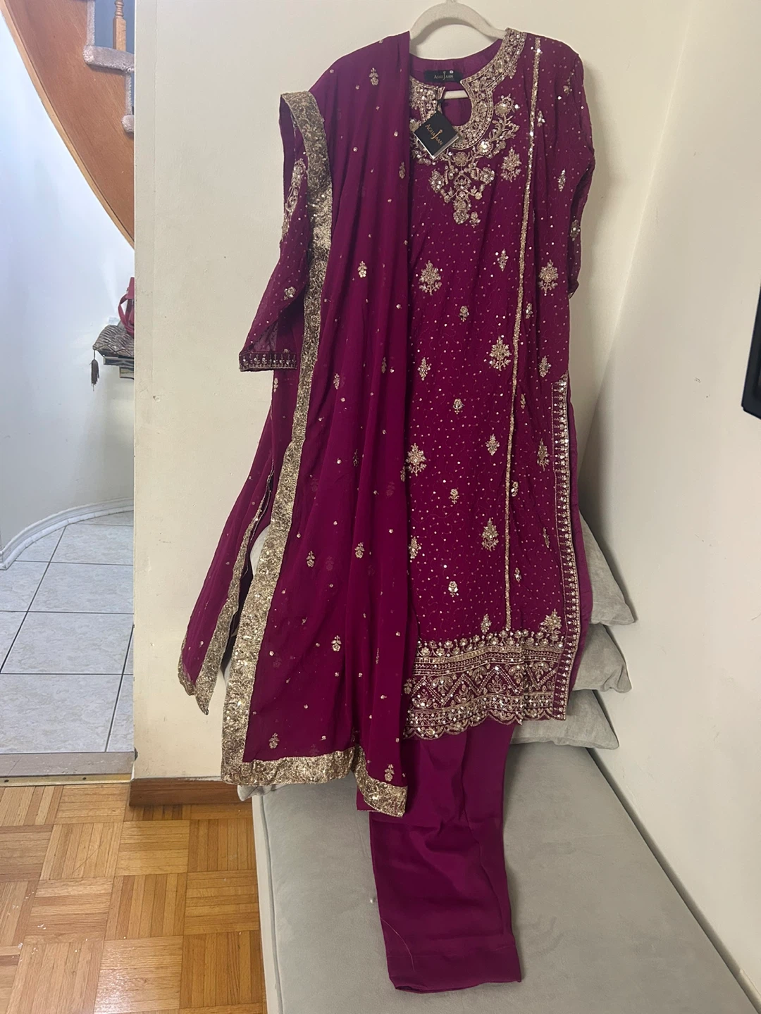 New Agha Jaan Embroidered Suit