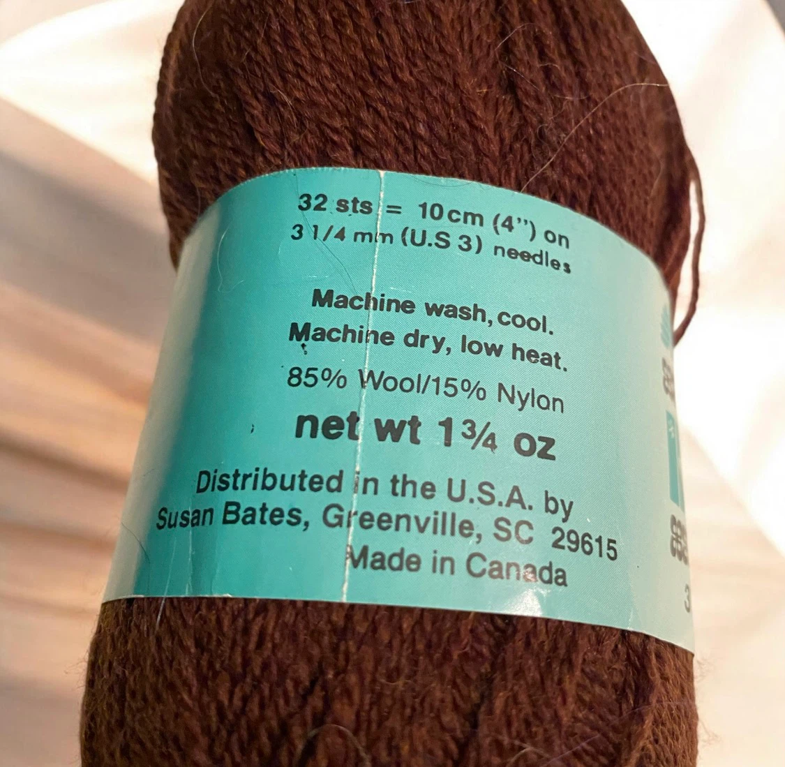 Patons Kroy 3 Ply Brown Wool Yarn - photo 2