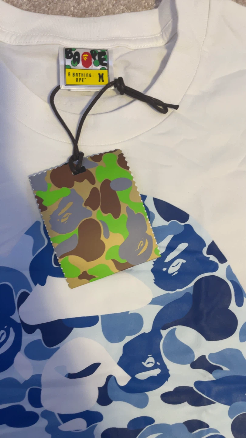 BAPE By Bathing Ape Camo Shark Face T-Shirt - photo 2