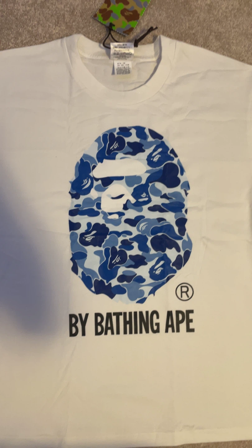 BAPE By Bathing Ape Camo Shark Face T-Shirt - photo 3