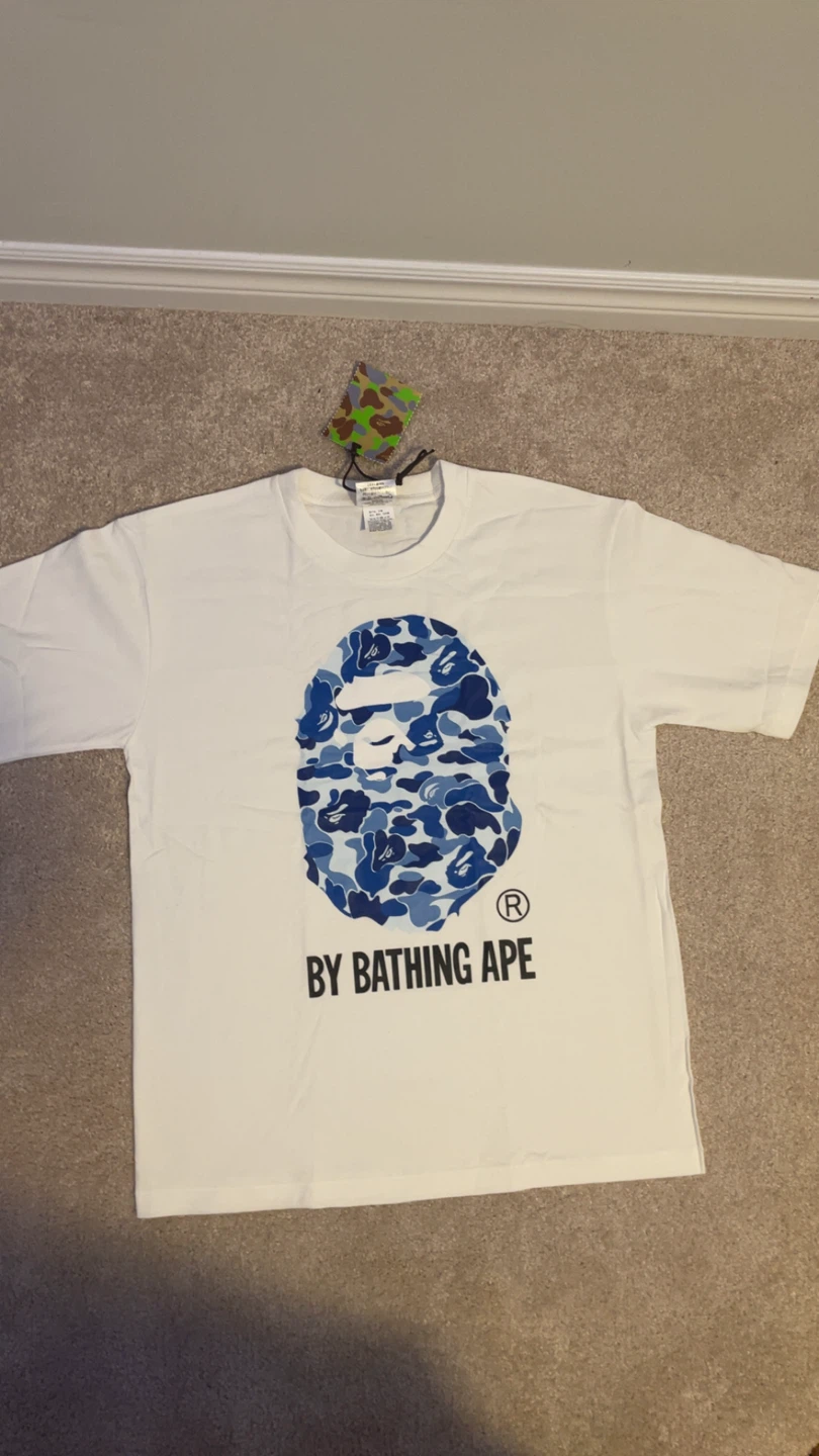 BAPE By Bathing Ape Camo Shark Face T-Shirt - photo 4