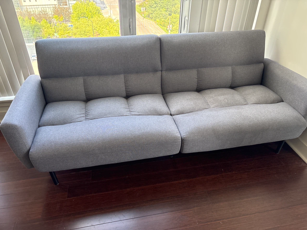 Grey Futon Sofa Bed