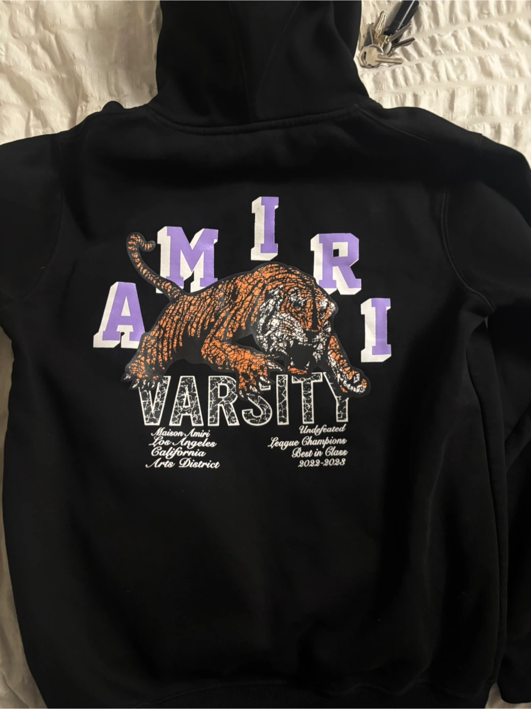 AMIRI Black Tiger Varsity Hoodie - photo 2