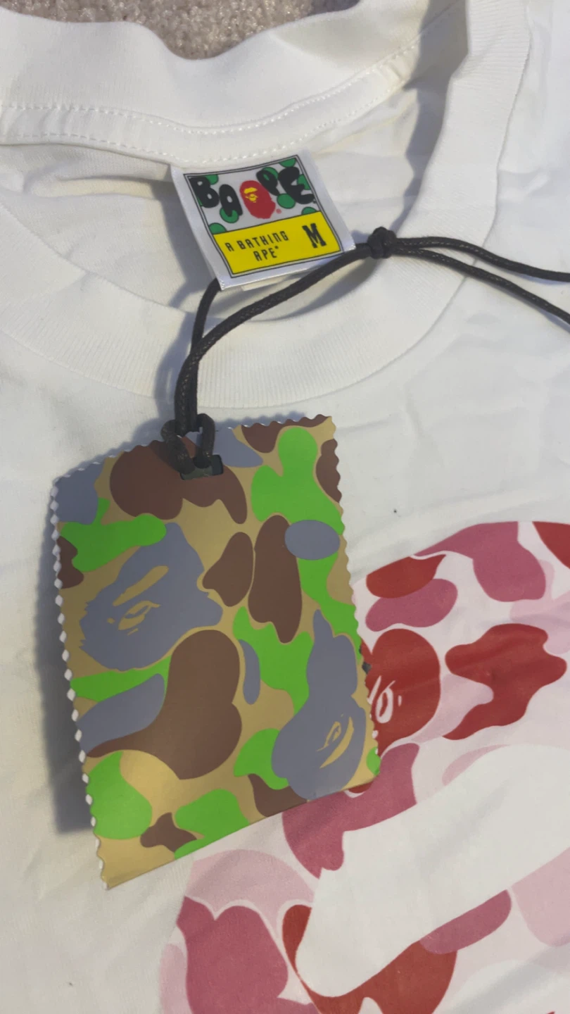 Bathing Ape T-Shirt - Pink Camo Ape Head - photo 2