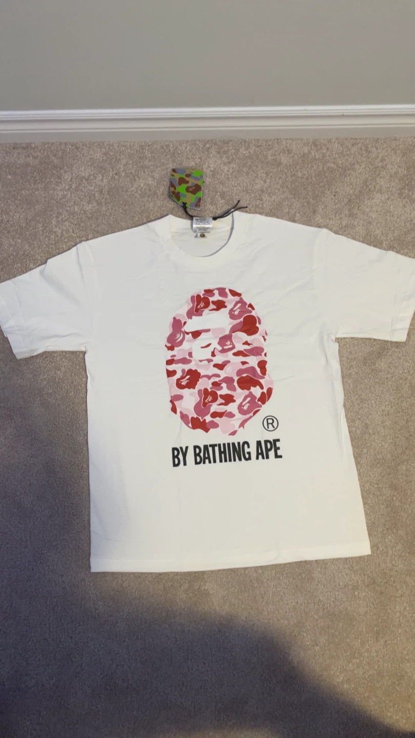 Bathing Ape T-Shirt - Pink Camo Ape Head - photo 4
