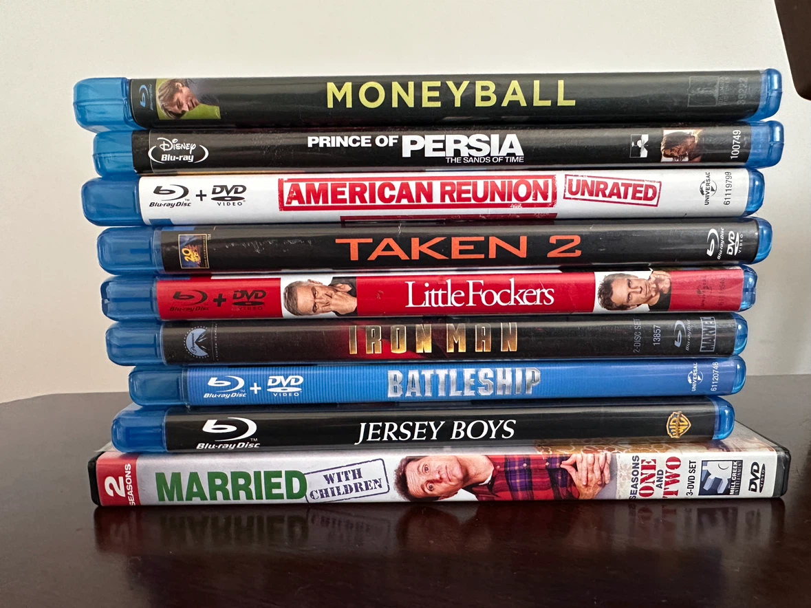 Lot of 9 Blu-ray and DVD Movies