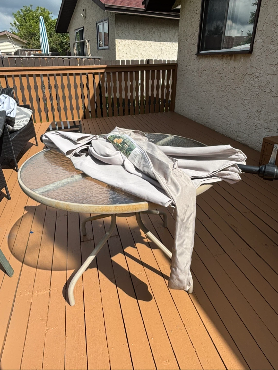Patio table & Umbrella