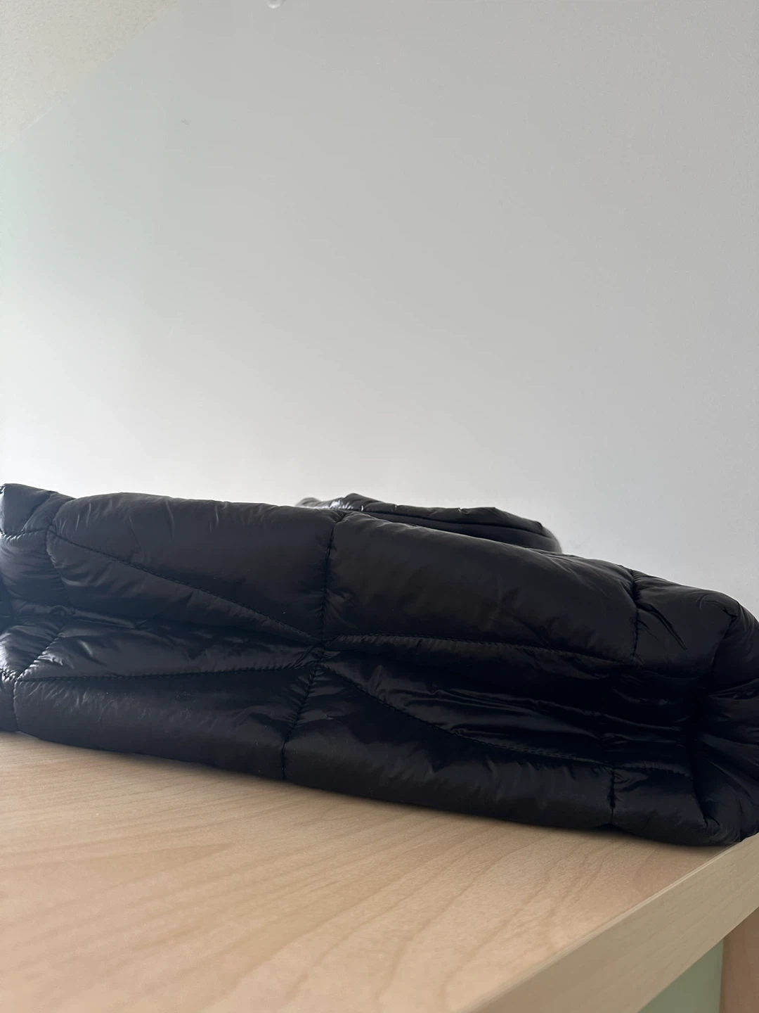 Black Puffer Tote Bag - photo 3