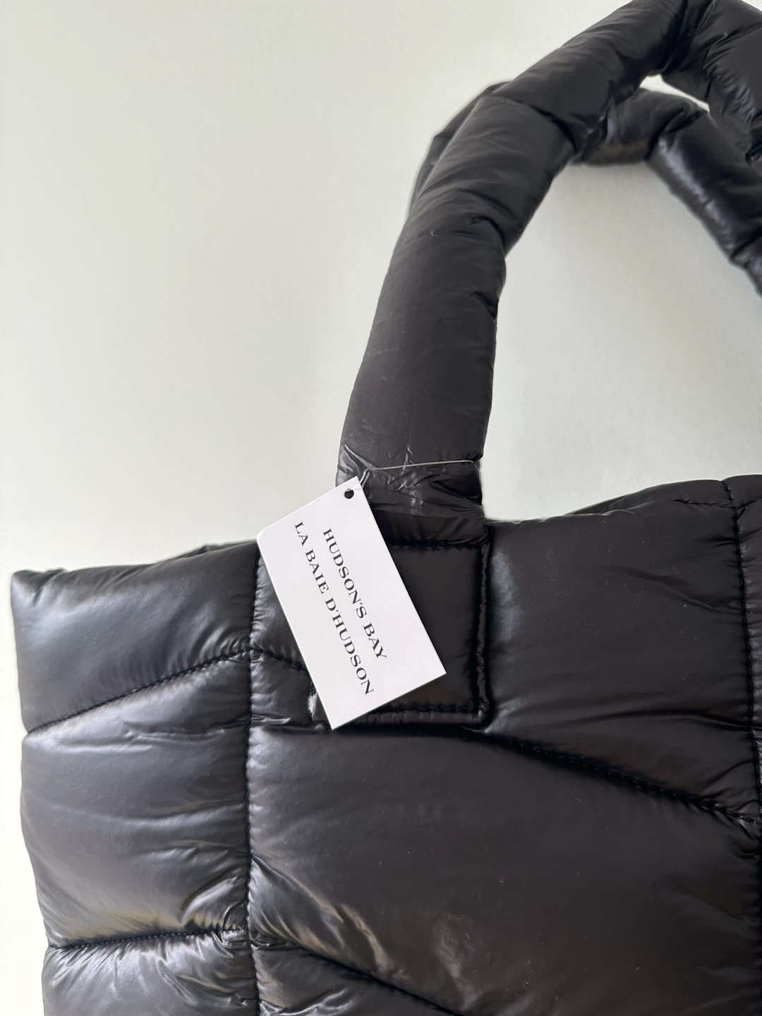 Black Puffer Tote Bag - photo 5