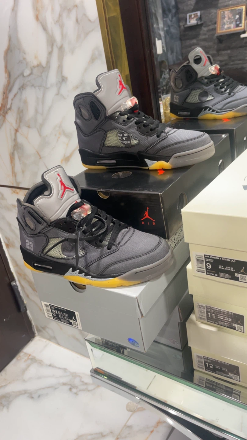 Air Jordan 5 Retro Off-White "Sail" size 10, 11, 12 - photo 3