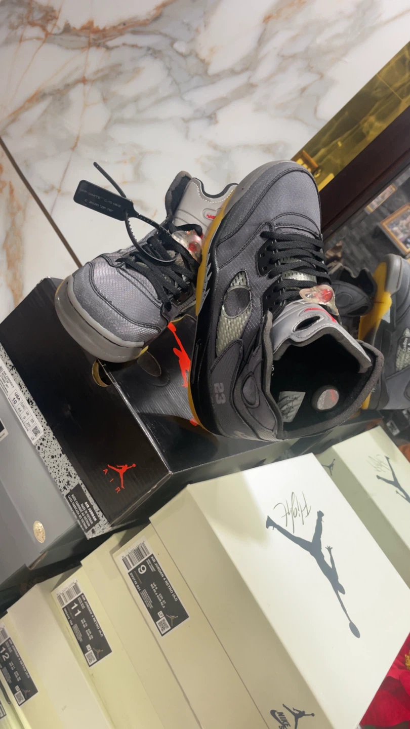 Air Jordan 5 Retro Off-White "Sail" size 10, 11, 12 - photo 4
