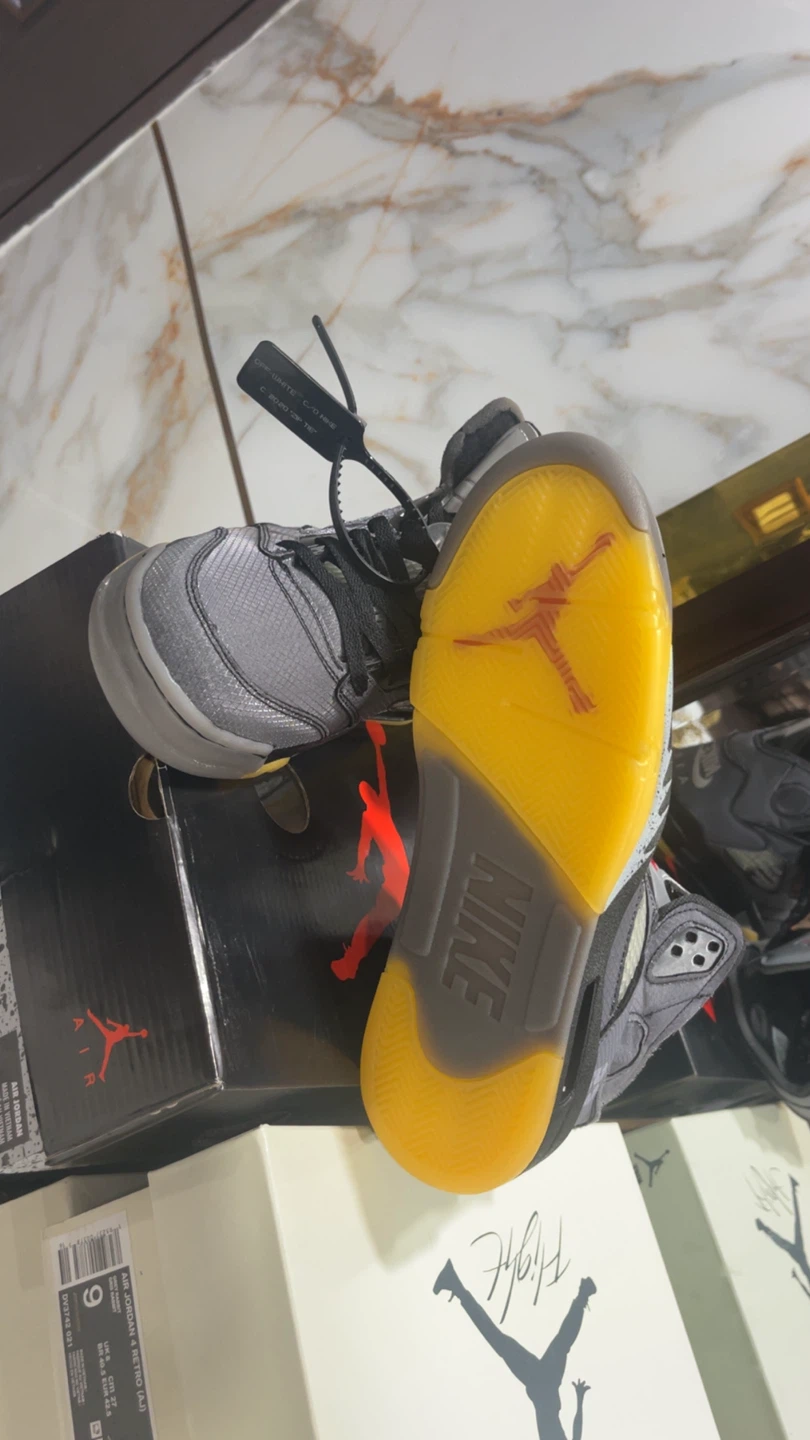 Air Jordan 5 Retro Off-White "Sail" size 10, 11, 12 - photo 5